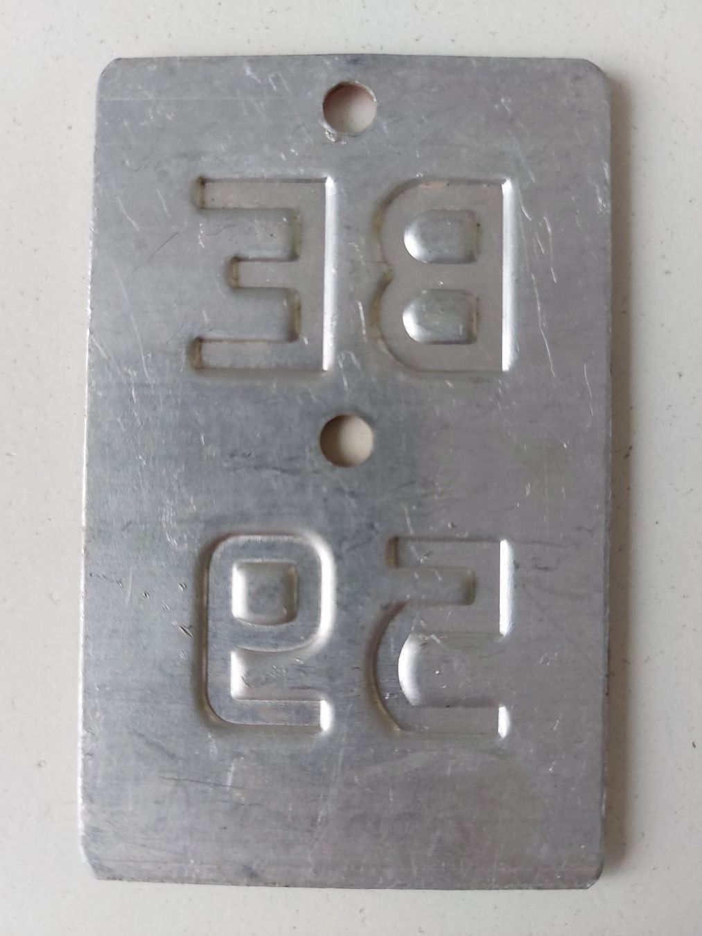 Sachs Insegne: Velonummer BE 59 plaque Velo – Usato da Schenkon venduto da Uhu007 1
