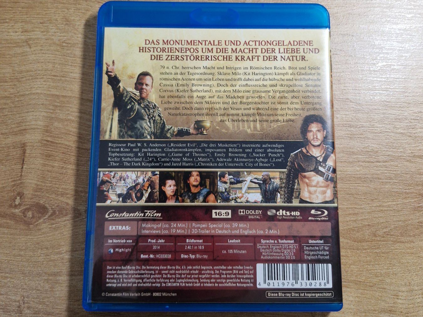 Tutti i DVDs: Pompeii (2014) Bluray – Usato da Pfungen venduto da Whitie 1