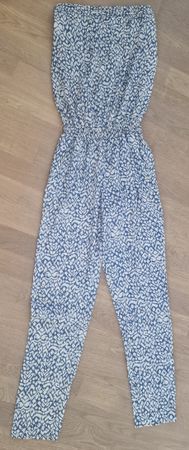 leichter Jumpsuit, Bandeau, Gr. S Trägerlos