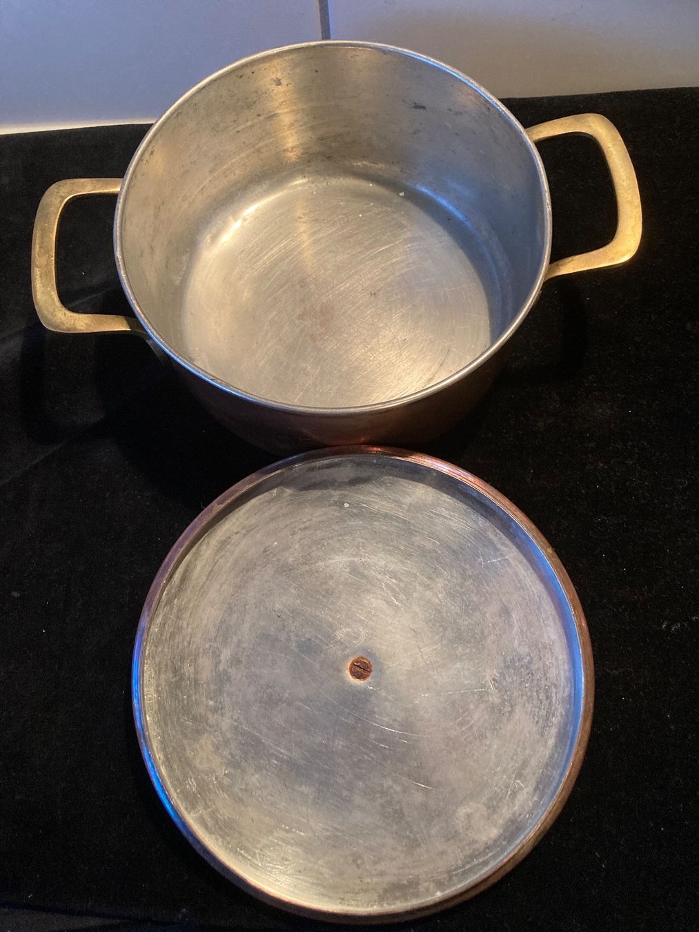 Padelle: Runde Kupfer-Pfanne mit Deckel – Usato da Zürich venduto da Chaeffeler 2