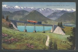 Carte P de 1921 ( Rigi-Scheidegg-Bahn u. die Alpen )