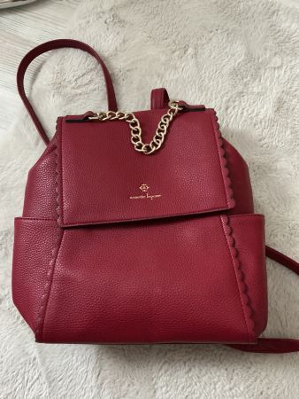 Rucksack Nanette Lepore Rot Leder sehr guter Zustand