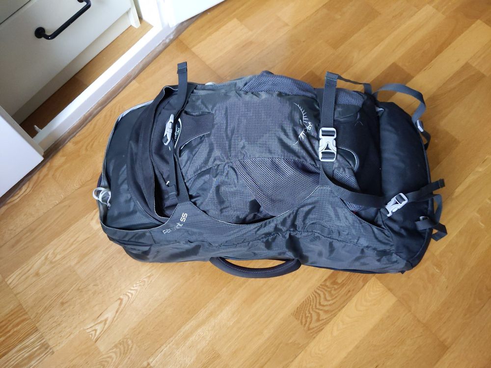 Sac à Dos De Voyage Osprey Farpoint 40L – Homme, Polyester | Poignées Rembourrées, Sangles De Compression, Fixation Matériel