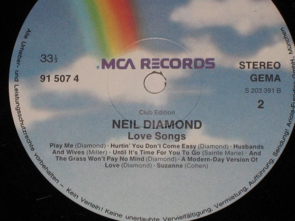 Schallplatten: LP - NEIL DIAMOND - LOVE SONGS – Gebraucht aus Steckborn von Quo7 2