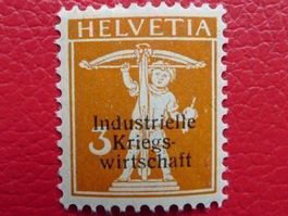 1918: Industrielle Kreigswirt. Nr.1 * ungebraucht Kat: 200.-