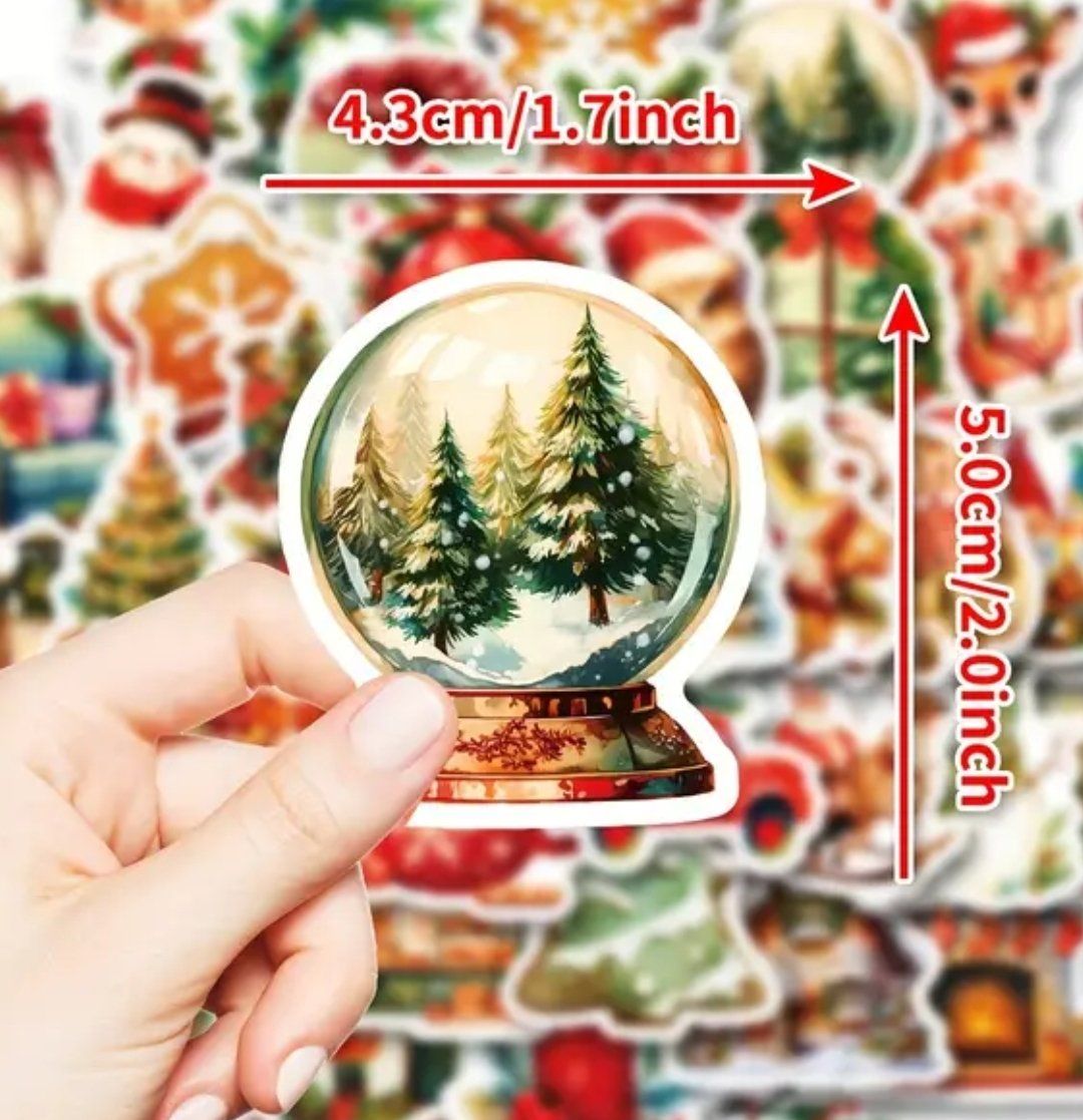 Sticker: 50 Sticker Aufkleber Weihnachten – Nuovo e nell'imballaggio originale da Dintikon venduto da Vexi 2