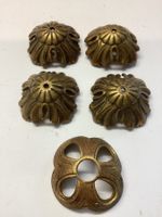 5 alte Bronze Applikationen für Deko Zwecke