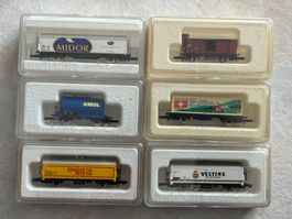 6x Marklin Z Guterwagen