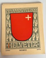 Pro Juventute Marken 1920 auf Karton 3 Kantone