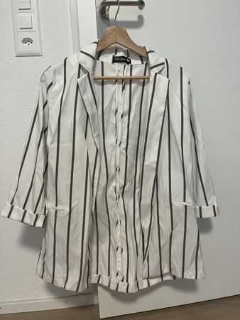 Blazer weiss gestreift M neu