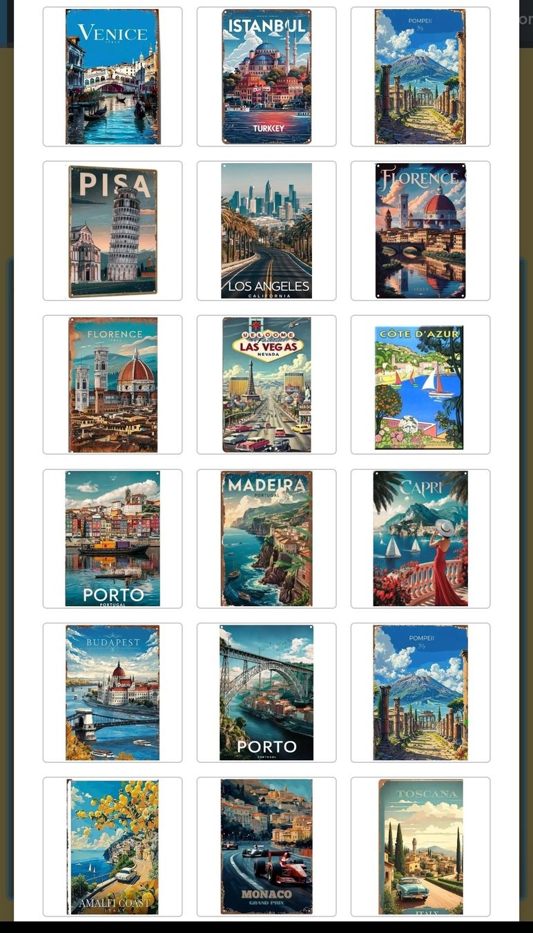 Insegne: Plaques vintage en metal – Nuovo e nell'imballaggio originale da Vernier venduto da 19pigments 1