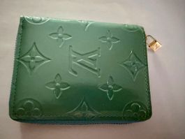 Louis Vuitton Geldbörse Monogram Vernis Grün Damen