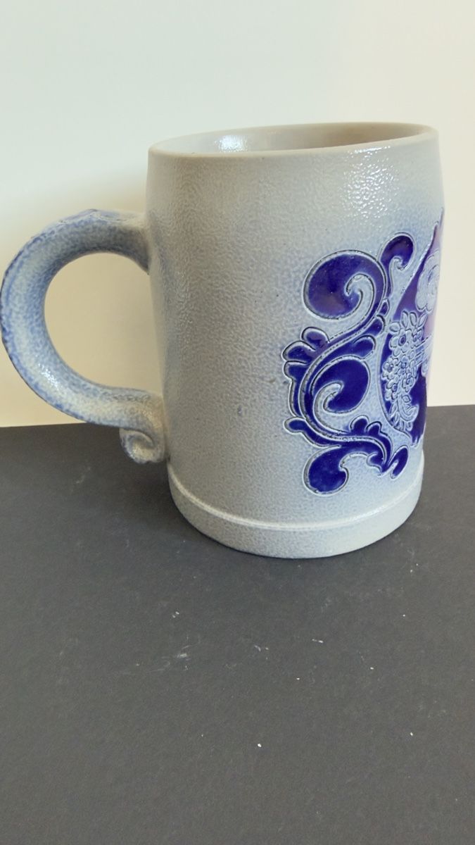Caraffe: Bier Krug, blau/grau, Westerwald, vintage, Top – Usato da Widnau venduto da kustercarmen 7