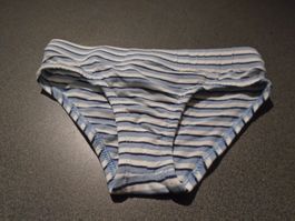 Unterhose Grösse 98/104, Migros, blau/weiss gestreift