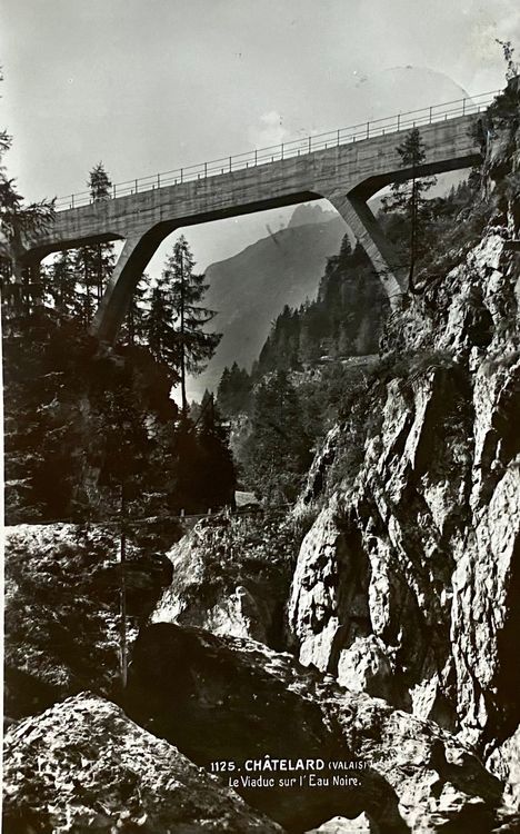 1951 - Alte Foto AK Châtelard - Le Viaduc sur L‘ Eau Noire | Kaufen auf Ricardo