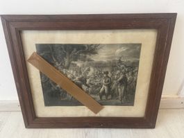 Lithographie Empire Napoléon Clefs de Vienne Girodet Motte
