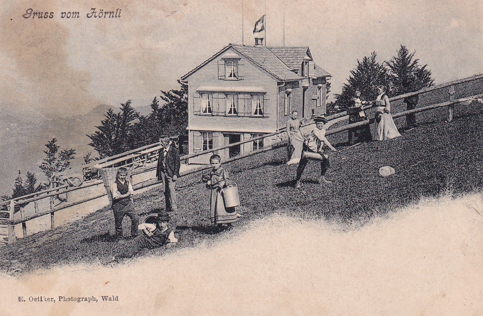 Cartoline postali: Hörnli  ZH     um 1904 – Usato da Brig venduto da Valcards54
