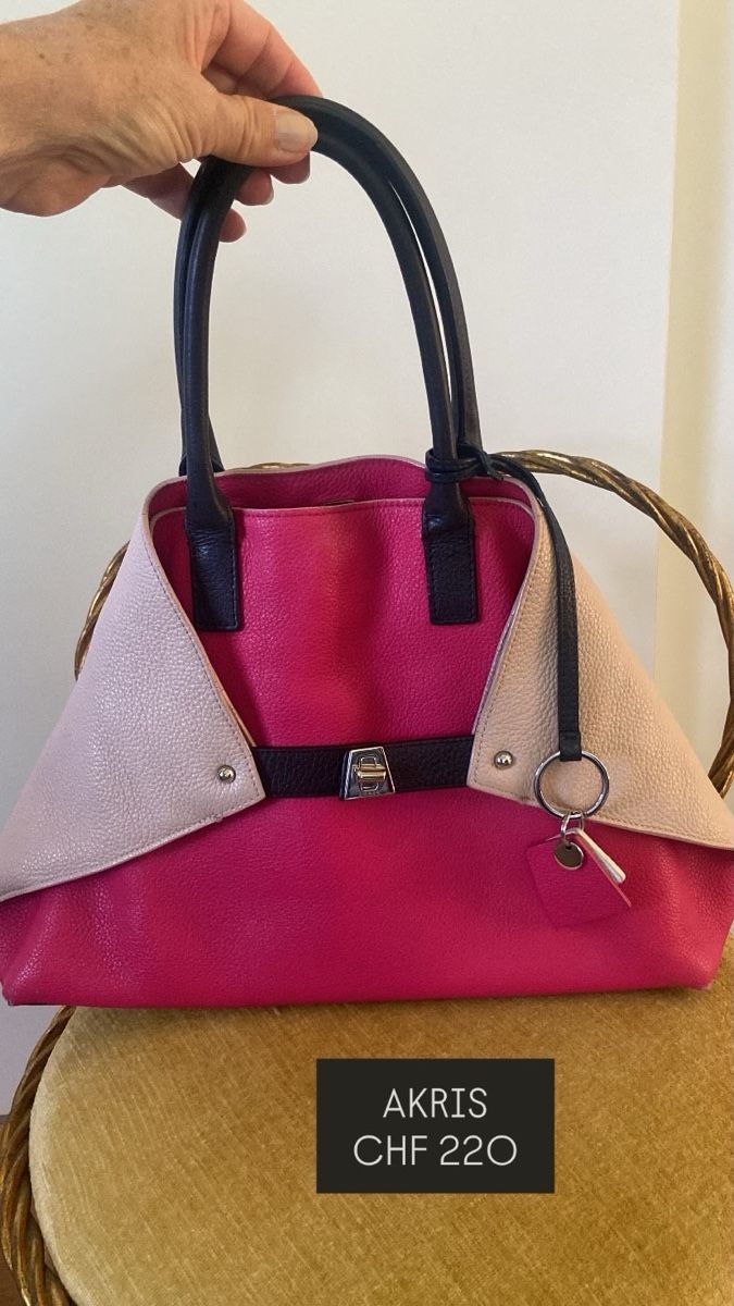 Akris Borse da donna: Handtasche Akris pink beige Leder CHF 220 – Usato da Winden venduto da Kunzwerk