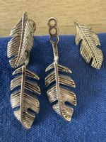 Feder Ohrringe Silber Look, neuwertig, für den Sommer