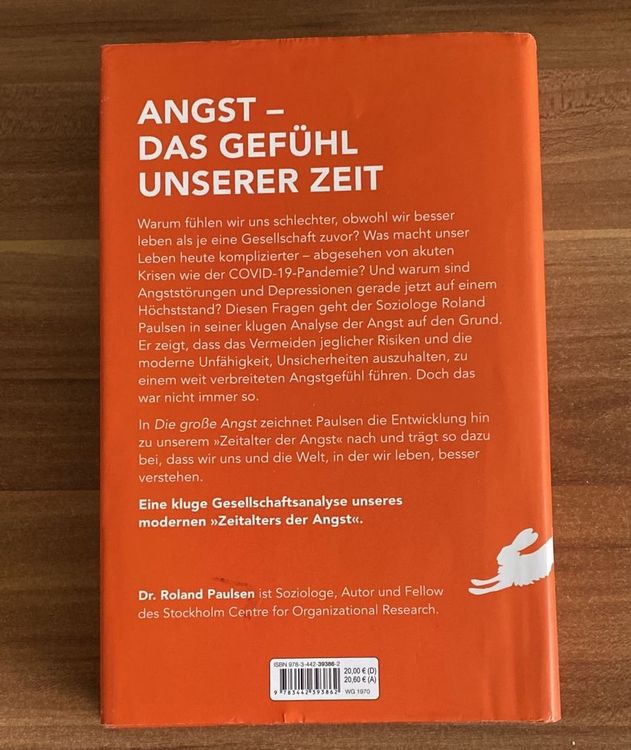 Die Grosse Angst Von Roland Paulsen | Kaufen Auf Ricardo