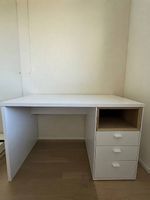Hom’in Schreibtisch Jugendzimmer Weiss/Eiche (120x70x74cm)
