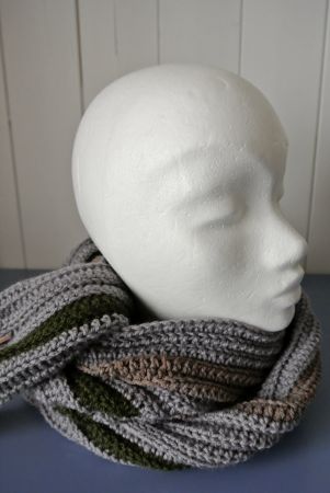 warmer Rippschal *Herrenschal *neu 220 cm
