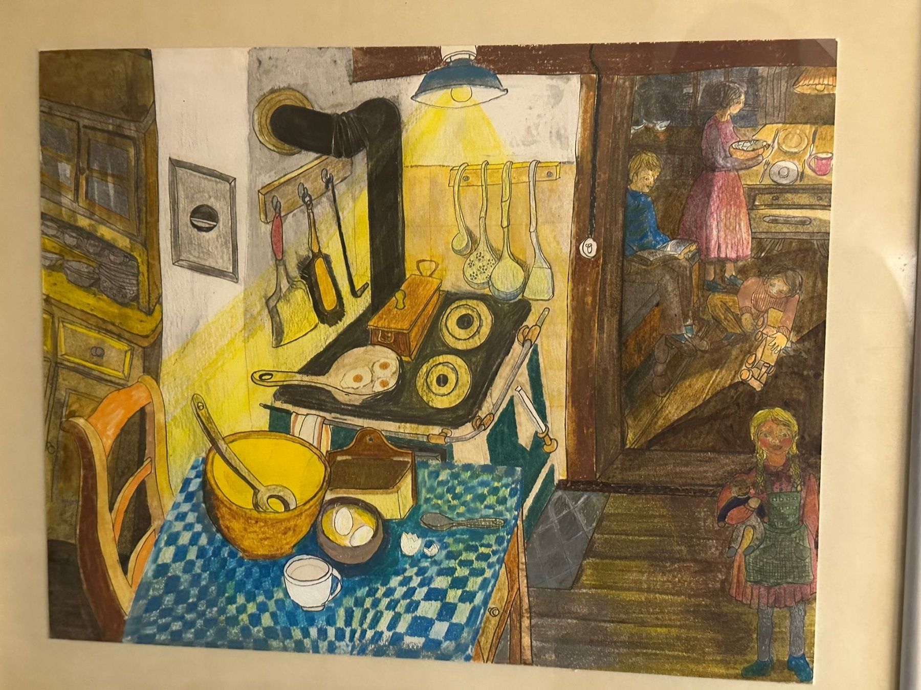 Gemälde: Gemälde "Dinne" 44.5 x 37 cm – Gebraucht aus Solothurn von  1