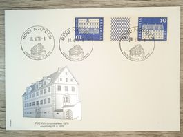 TR60 Enveloppe + Timbre Suisse 1970