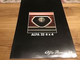 Alfa 33 4x4 Verkaufsprospekt 1984