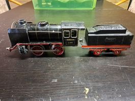 Spur 0 Märklin Blech Uhrwerk Dampflok