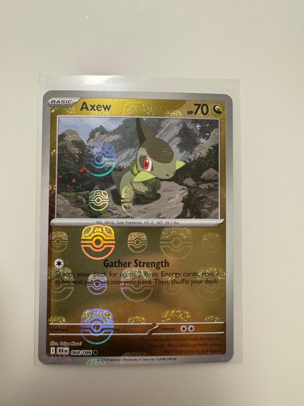 Pokémon Carte collezionabili: Axew | Reverse Holo Masterball | BLK 068/086 | EN – Usato da Spreitenbach venduto da Snacky96 2