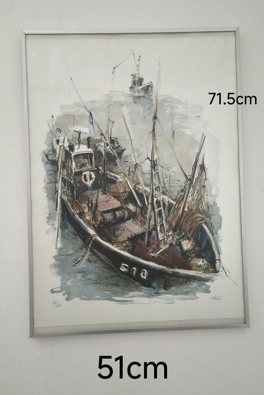 Tableaux: Bild Schiff mit Rahmen – D'occasion à Thun par kisc93