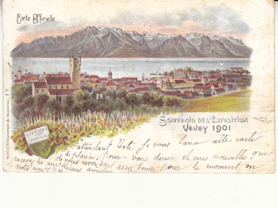 Cartoline postali: Vevey 1901 – Usato da Bürglen TG venduto da StampGraf
