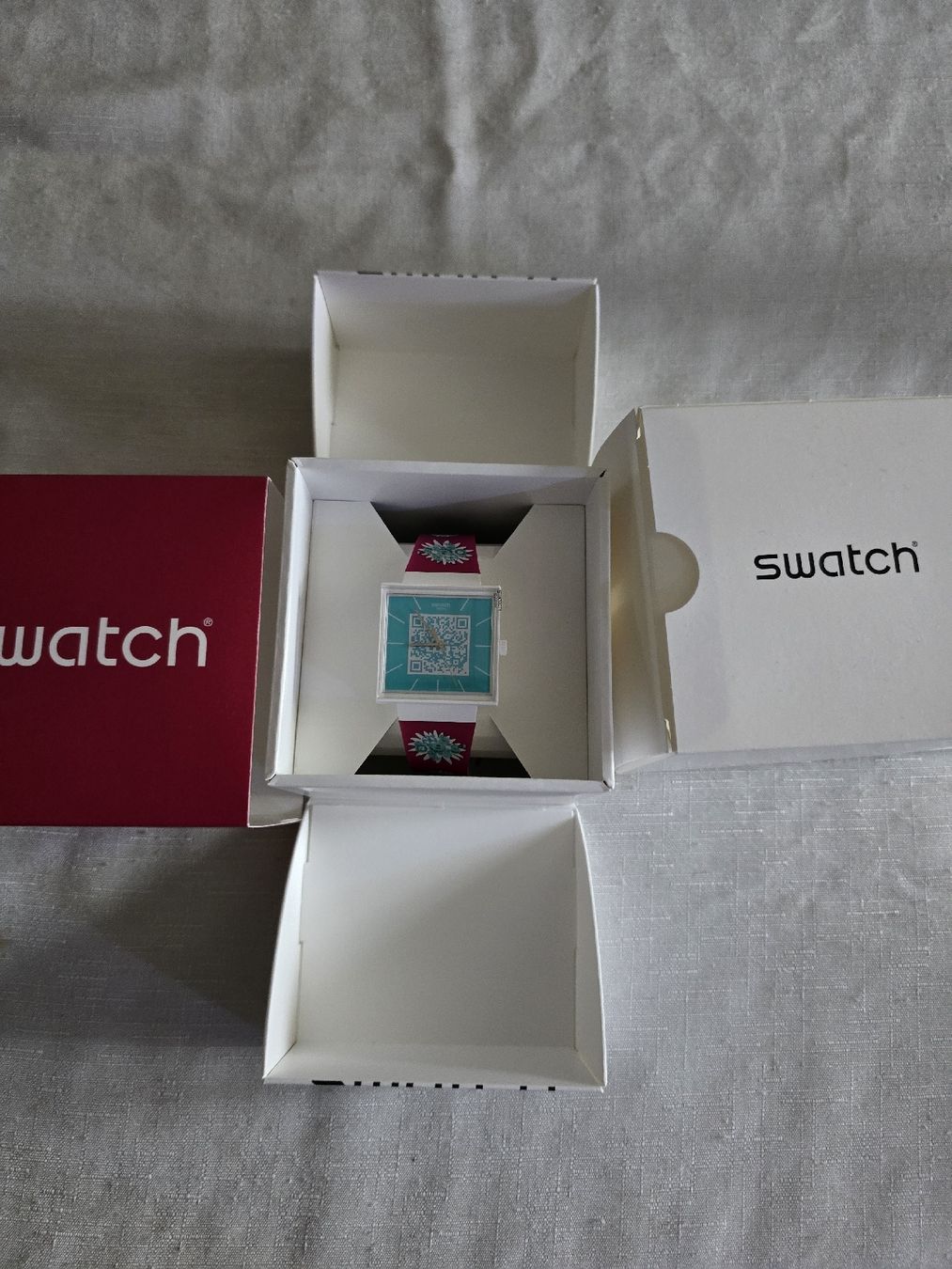 Swatch Orologi: Swatch Uhr Armbanduhr mit QR-Code neu – Nuovo e nell'imballaggio originale da Bassersdorf venduto da dav_pm5z