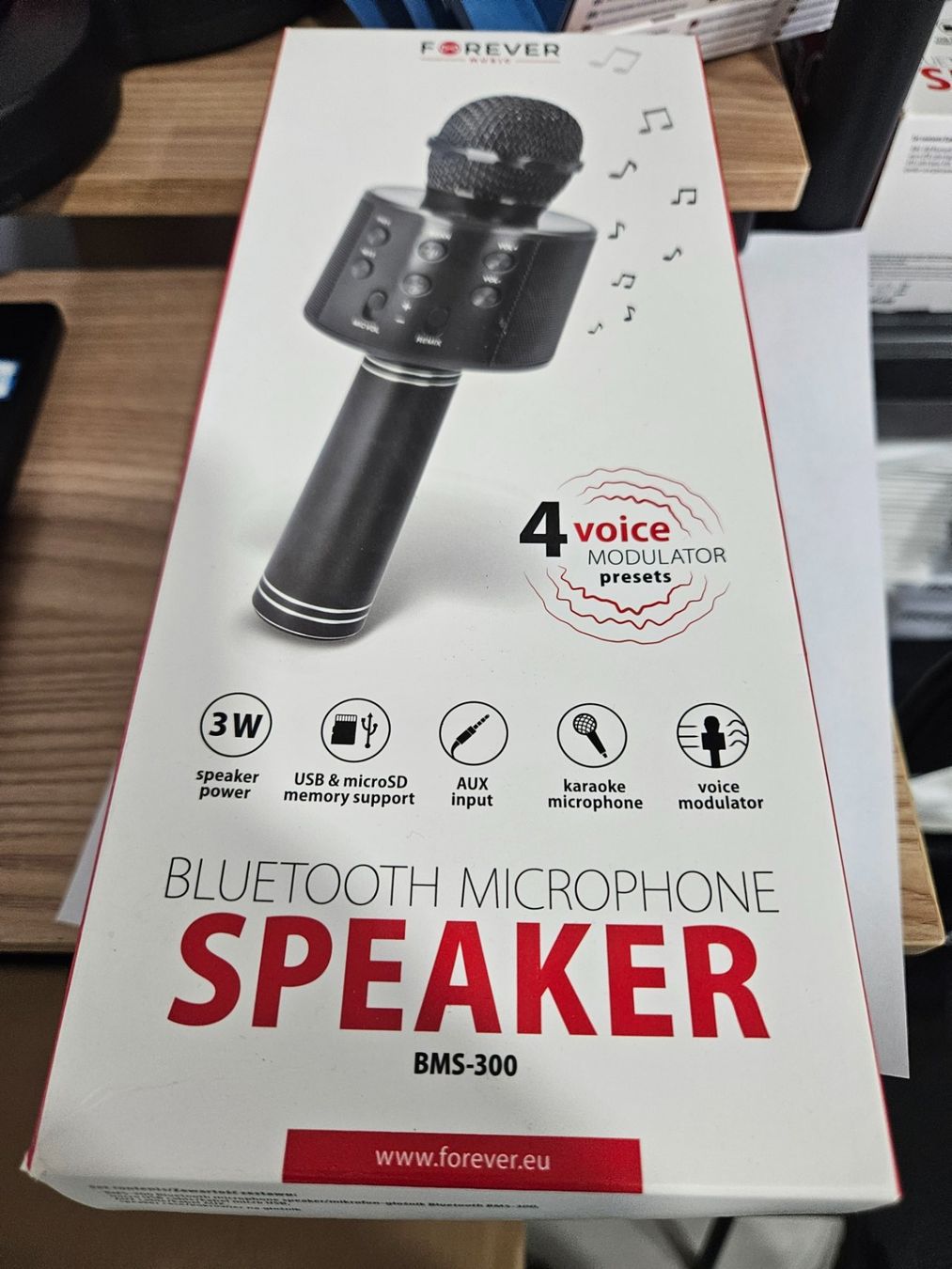 Microfoni: Microphone Karaoke bluetooth haut parleur noir pour – Nuovo e nell'imballaggio originale da Valentigney venduto da OrigineProd