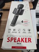 Microphone Karaoke bluetooth haut parleur noir pour