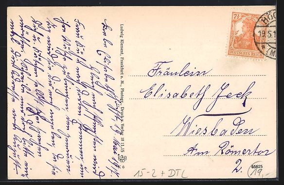 Cartoline postali: Höchst a. M., Zeppelin Luftschiff über – Usato da Berlin venduto da bartko-reher 1