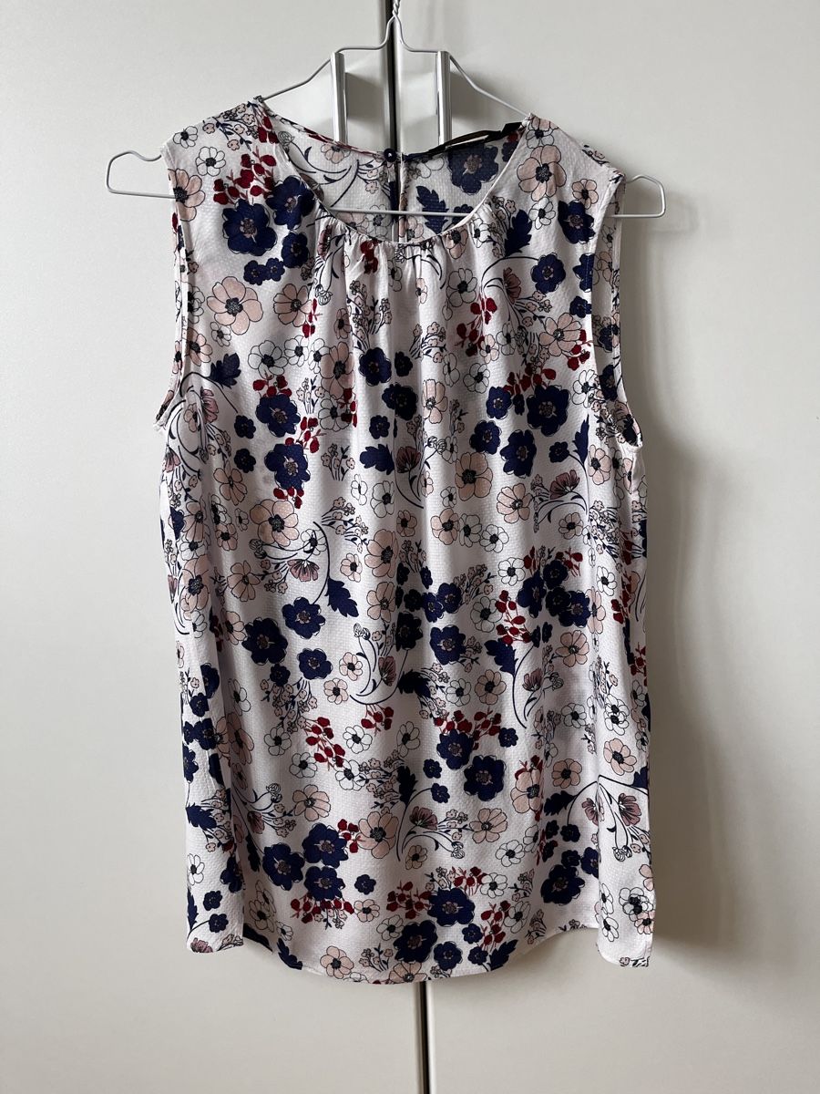 Massimo Dutti Top: Massimo Dutti Top, Grösse 38, Blumenmuster, Sommerlich! – Usato da Zürich venduto da Kleanthy