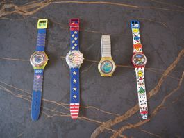 Swatch Uhren Sammlung / Konvolut Vintage aus den 1990er