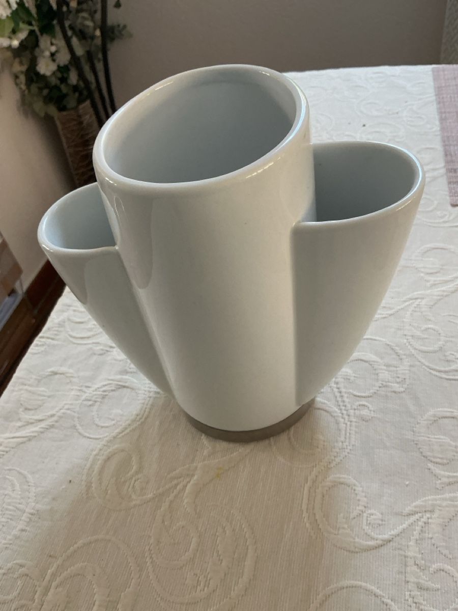 Vasen & Gefässe: GEFU Vase weiss – Gebraucht aus Wettingen von Andres54