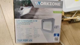 Faretto LED 15W Workzone, nuovo, per illuminazione esterna.