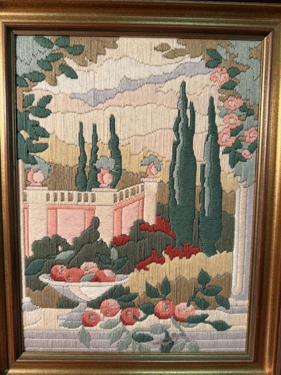 Cerchi da ricamo: Broderie ancienne encadrée – Usato da Lausanne venduto da artnouveau05 3
