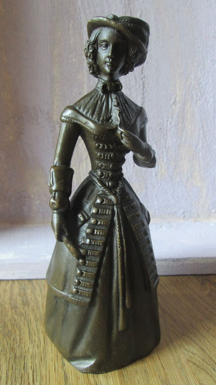 Cloches & sonnailles: Wunderschöne Tischglocke Lady oder Dame Bronze ca. 13,8 cm – Neuf (Voir description) à Drochtersen par Simonchen 1