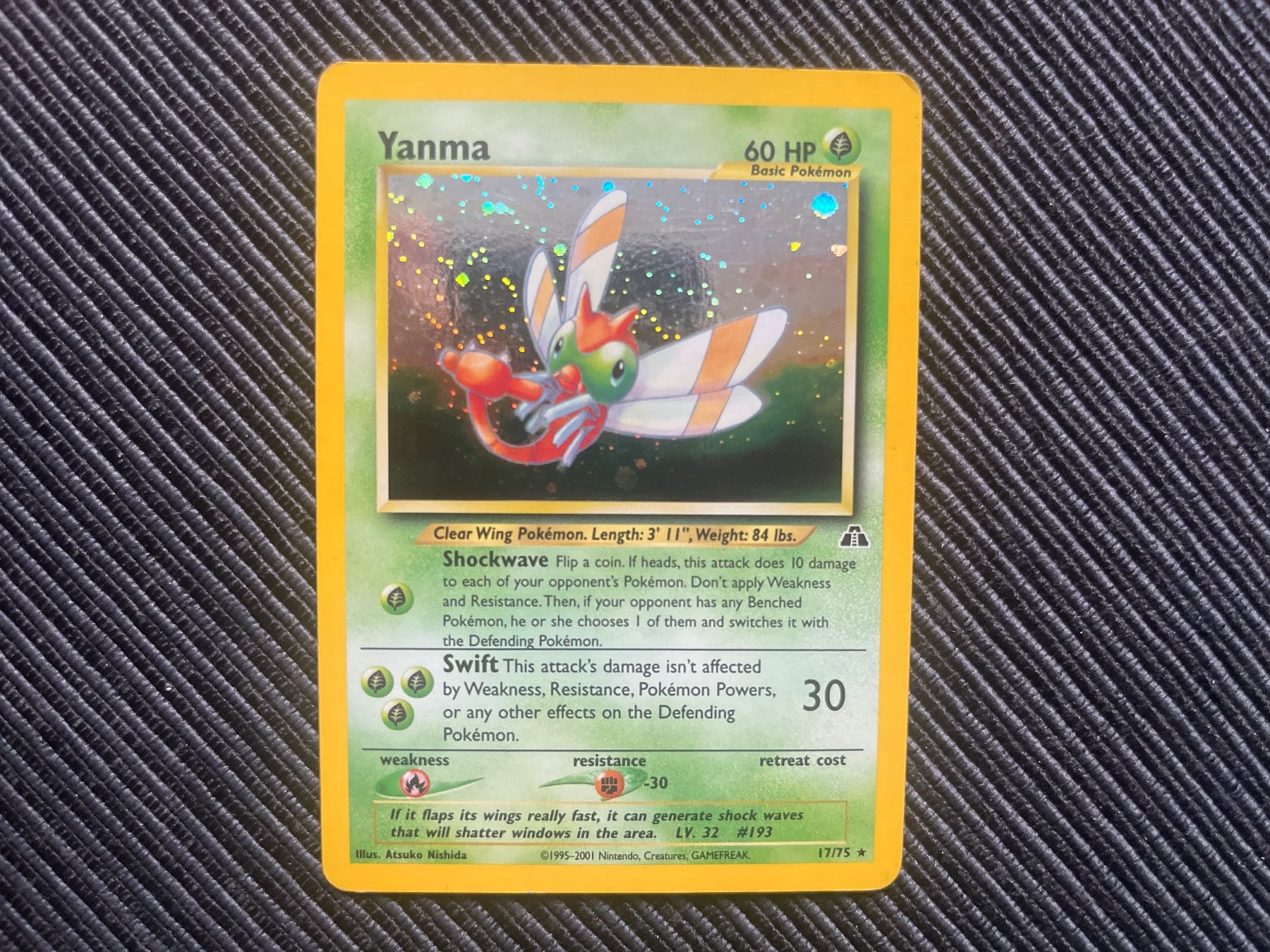 Pokémon Carte collezionabili: Pokemon Yanma Holo Neo Discovery englisch – Usato da Wabern venduto da Collectfun
