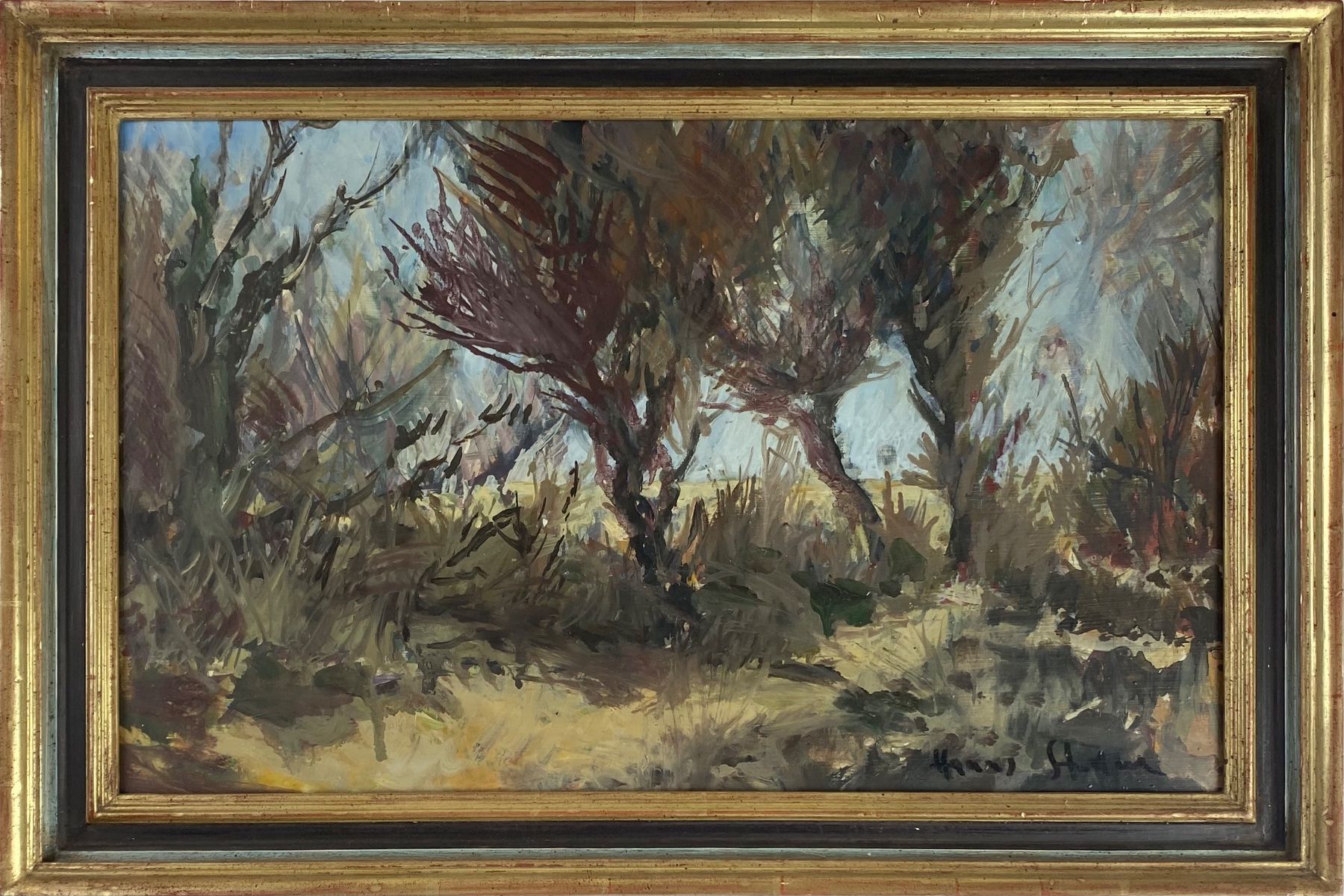 Dipinti: Hanns Studer - Waldlandschaft von 1948 – Usato da Basel venduto da bigmbh