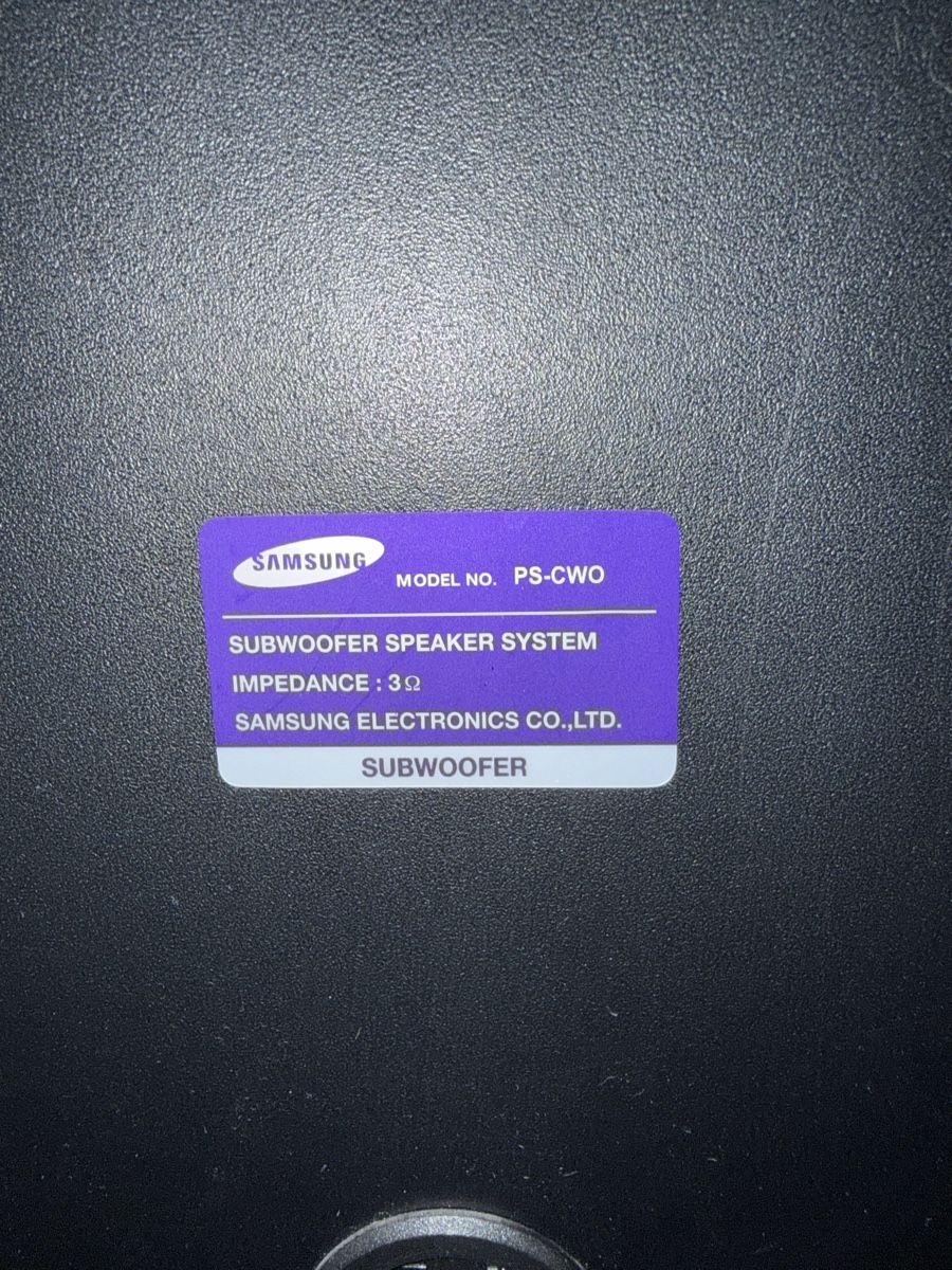 Samsung Heimkino: Samsung Subwoofer ps cwo – Gebraucht aus Domat/Ems von kik_8btw 3