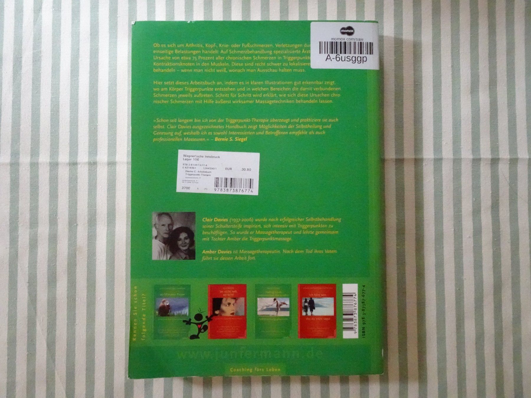 Bücher: Clair & A. Davies - Arbeitsbuch Triggerpunkt-Therapie - B373 – Gebraucht aus Küssnacht am Rigi von Bookslove-Divers 1