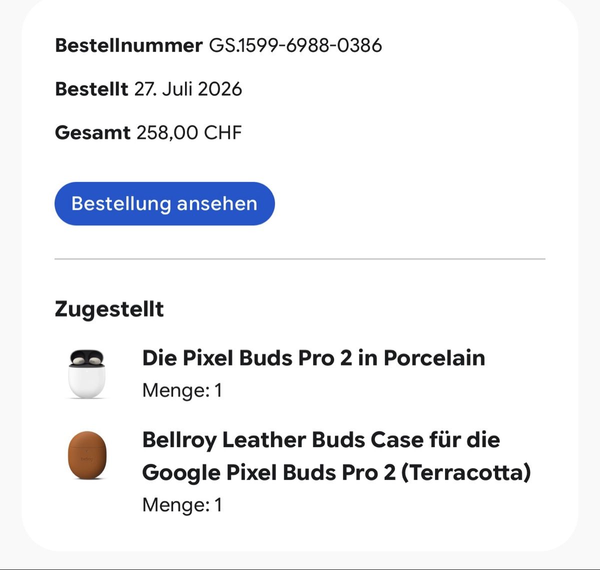 Google Cuffie: Google Pixel Buds Pro 2 mit Leder Case Neu – Nuovo (secondo la descrizione) da Kilchberg ZH venduto da Shinnichika 1