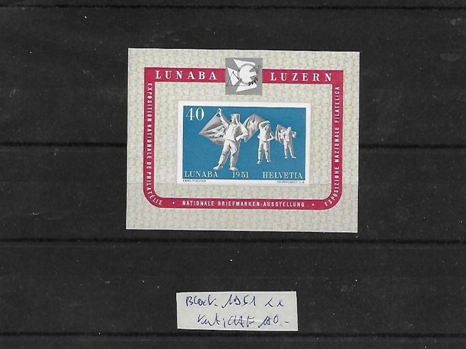 Tous les timbres: Block 1951 ** Kat: CHF 180.- – Neuf (Voir description) à Basel par Ilp