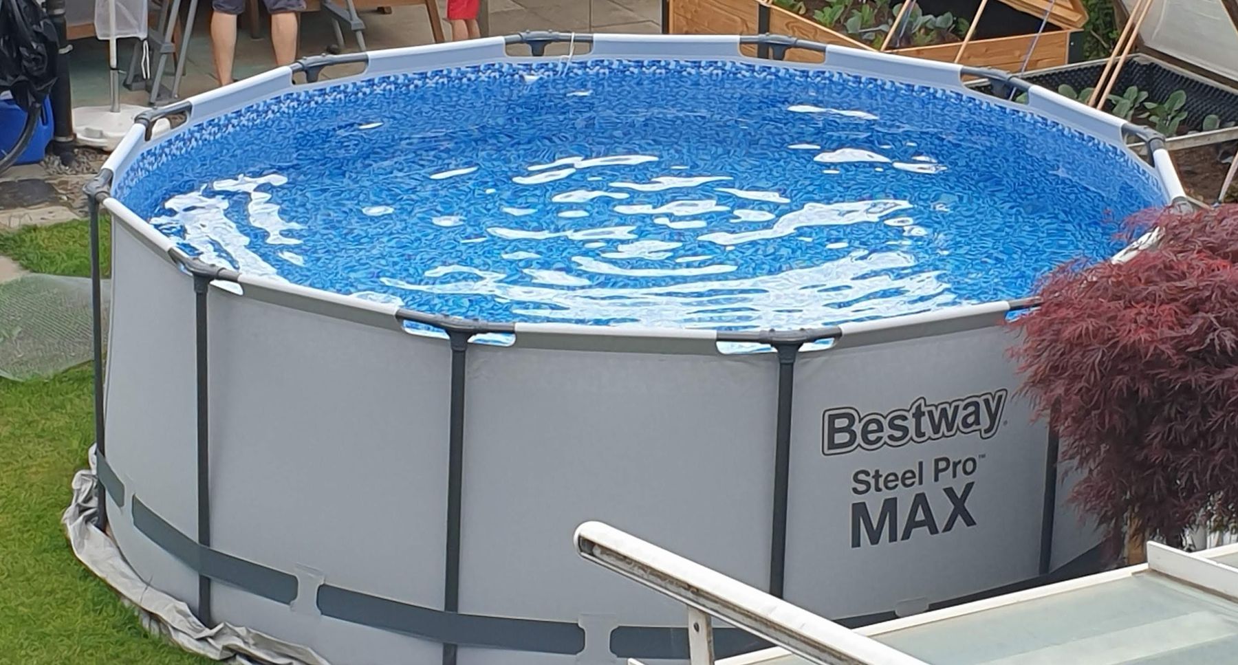 Bestway Piscine: Poolset Bestway Steel Pro Max, 366 x 122cm – Usato da Belp venduto da nibeas